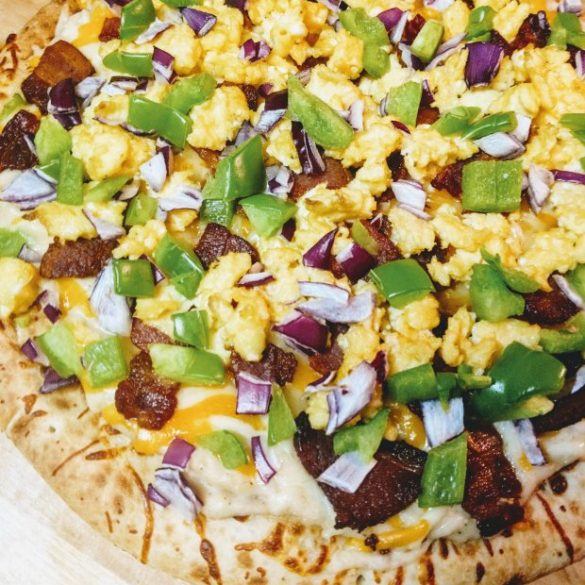 Southern Bacon Gravy Brunch Pizza