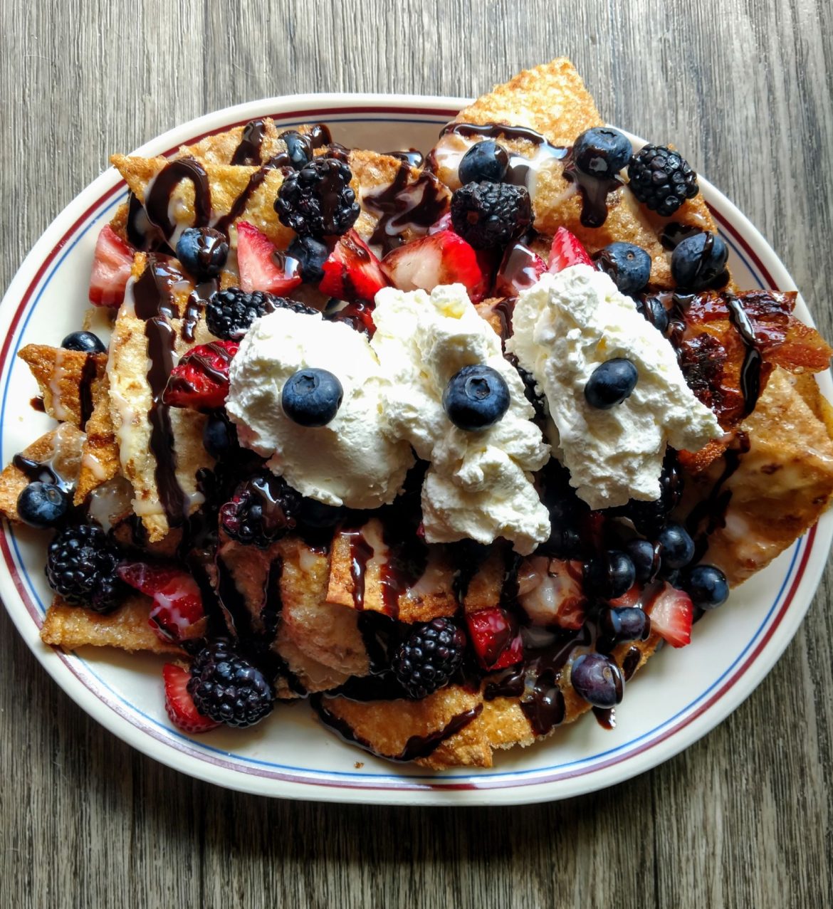 Triple Berry Dessert Nachos