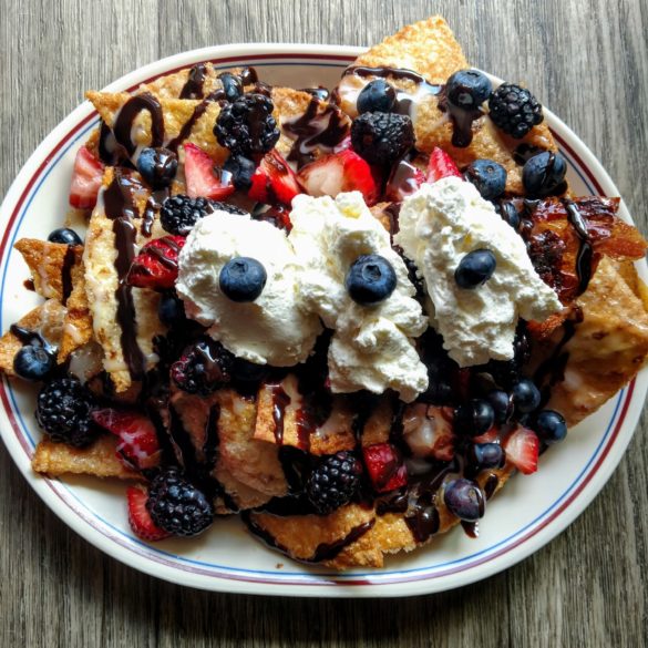 Triple Berry Dessert Nachos