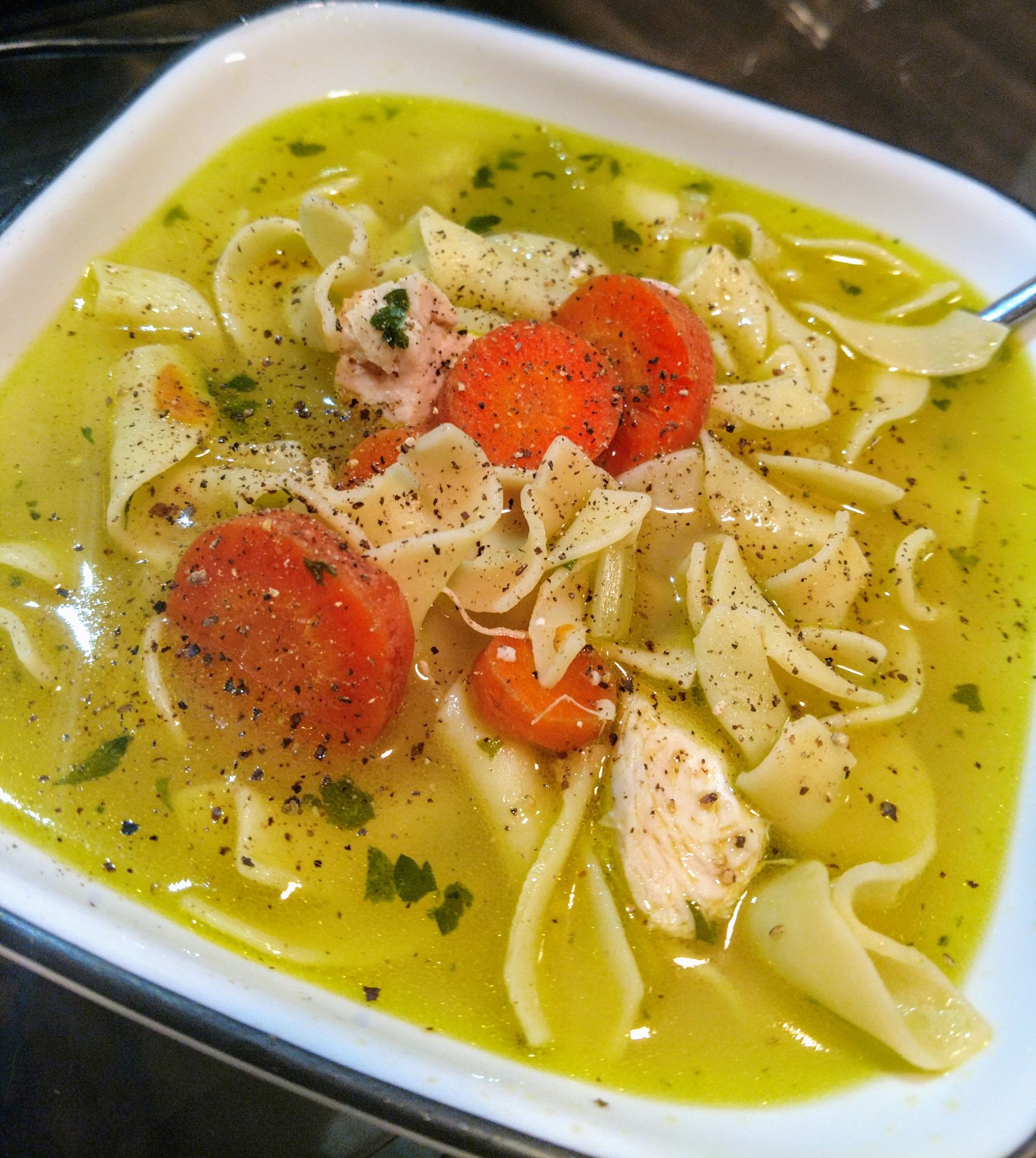 homemade chicken noddle soup