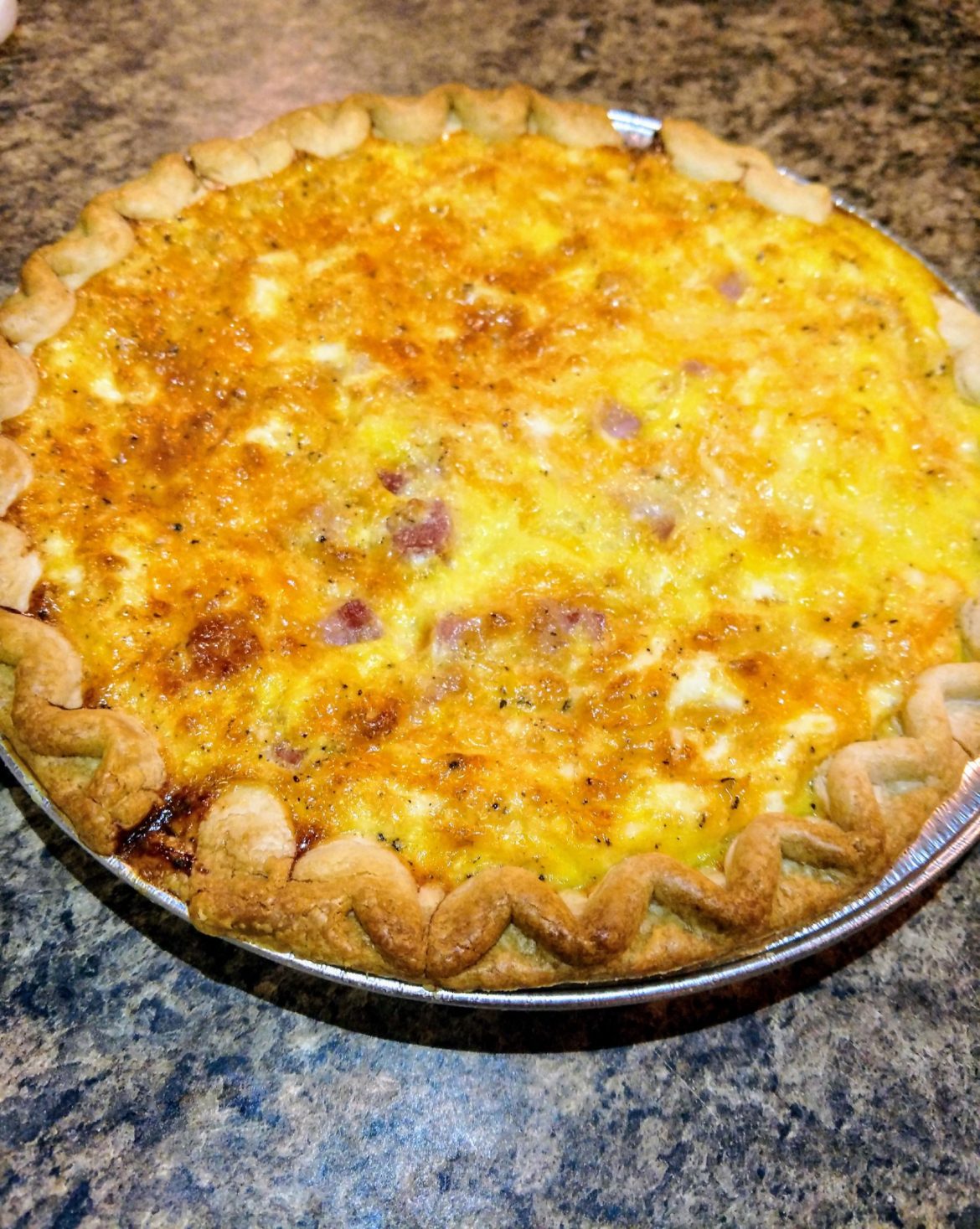 Easy Ham and Cheese Quiche