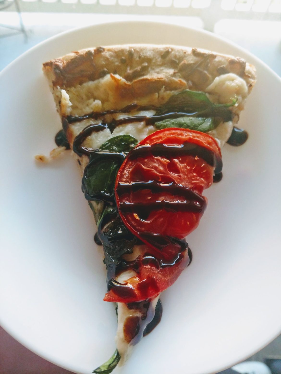 Spinach Caprese Pizza