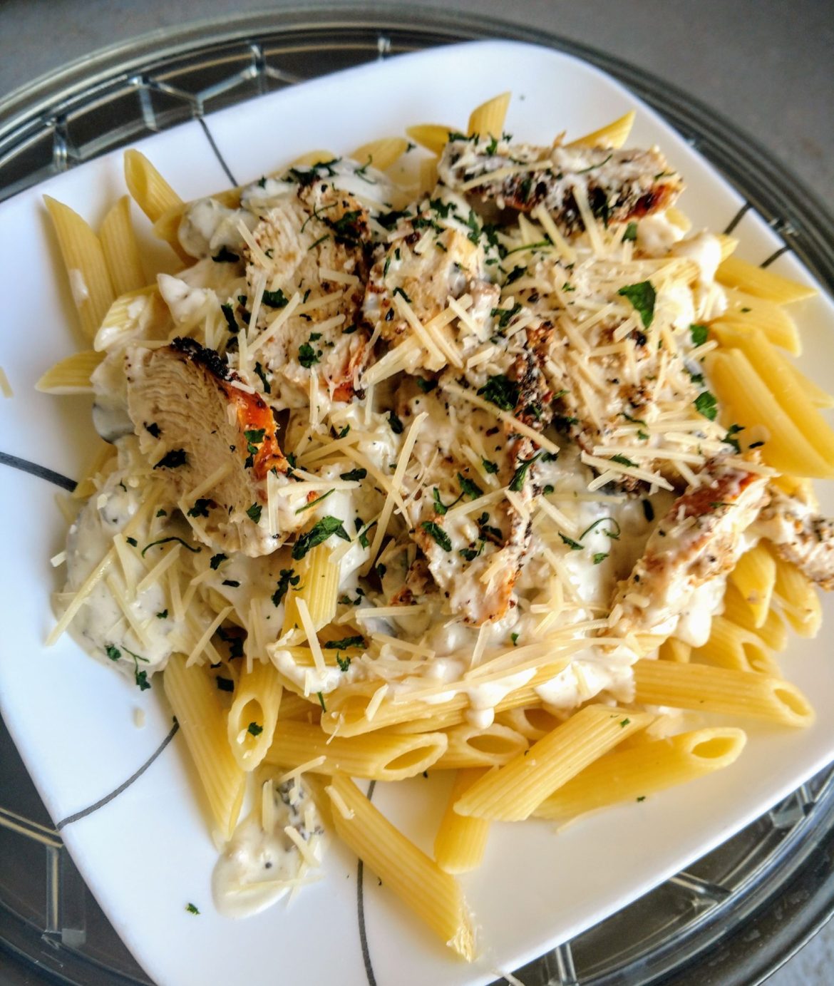 Creamy Garlic Mushroom Penne