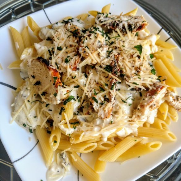 Creamy Garlic Mushroom Penne