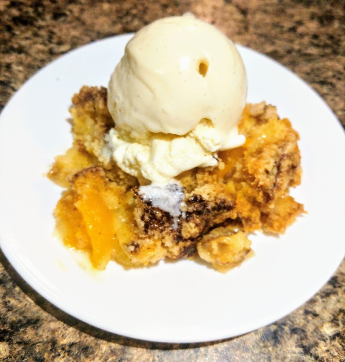 Easiest Peach Cobbler Ever