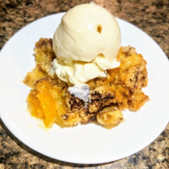 Easiest Peach Cobbler Ever