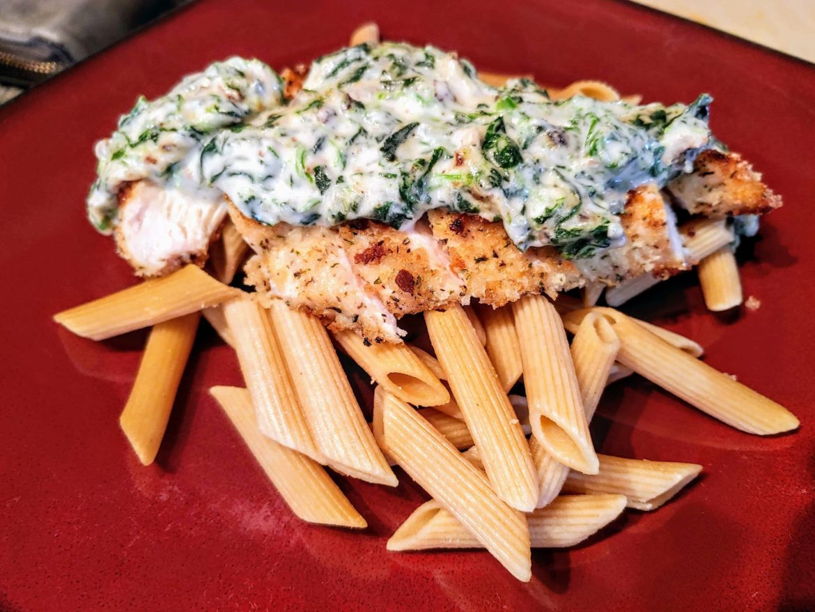 Spinach Mushroom Parmesan Chicken