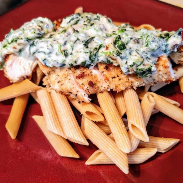 Spinach Mushroom Parmesan Chicken