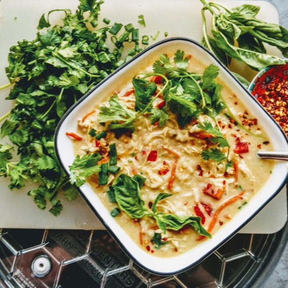 Thai Coconut Chicken Curry Soup