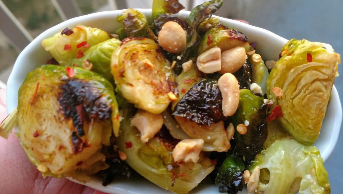 Spicy Sesame Brussels Sprouts