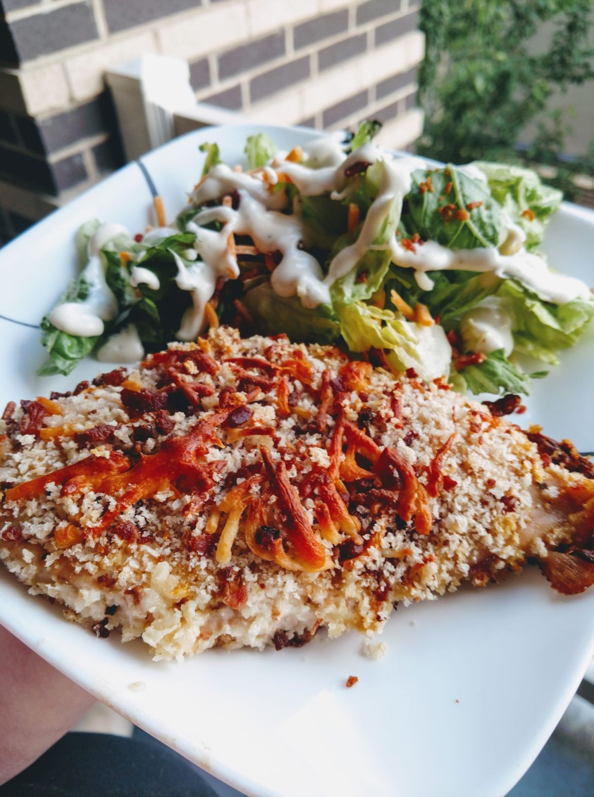 Cheddar Bacon Baked Chicken