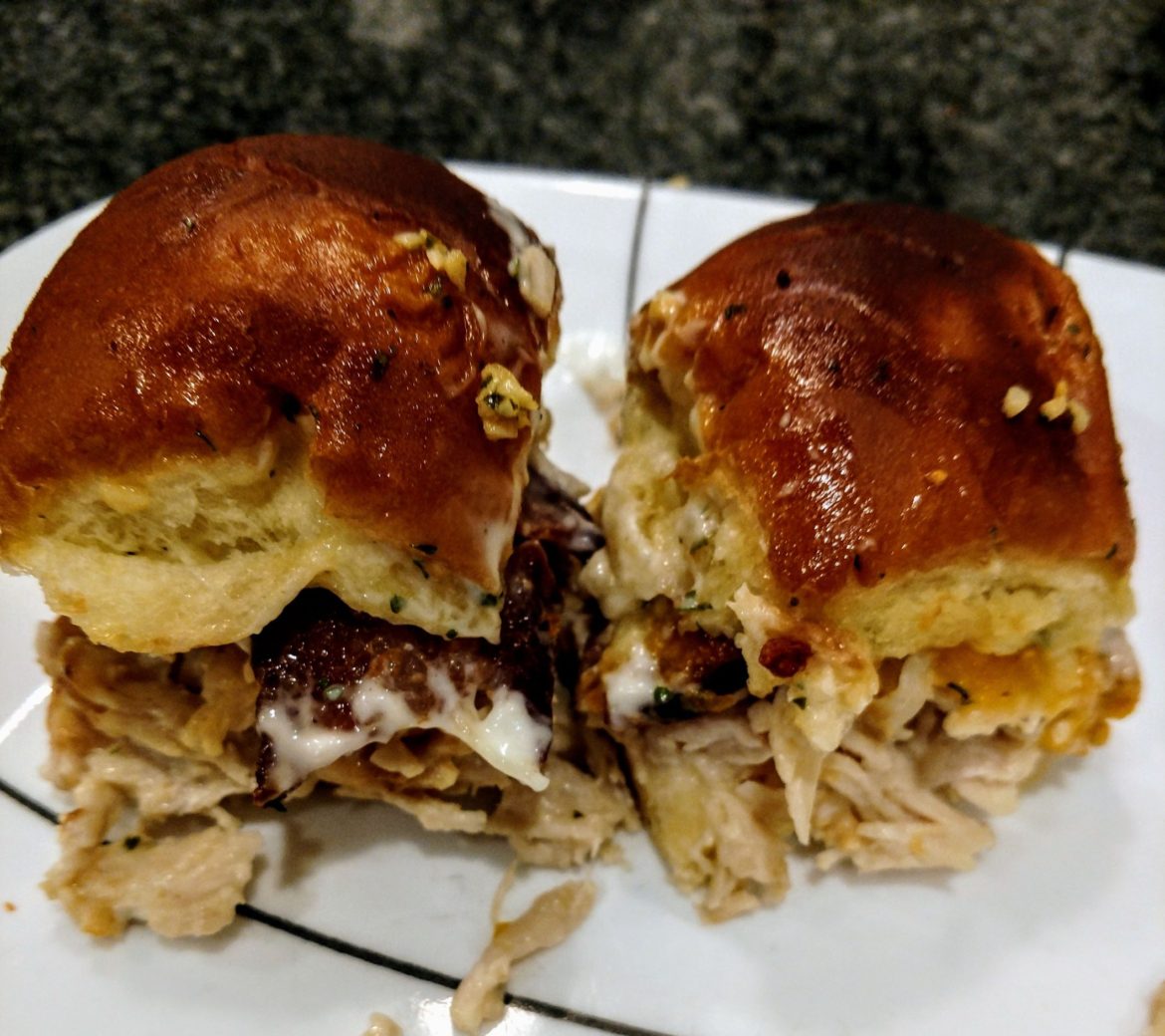 Chicken Bacon Ranch Sliders
