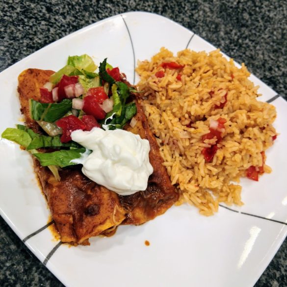 restuarant style cheese enchiladas