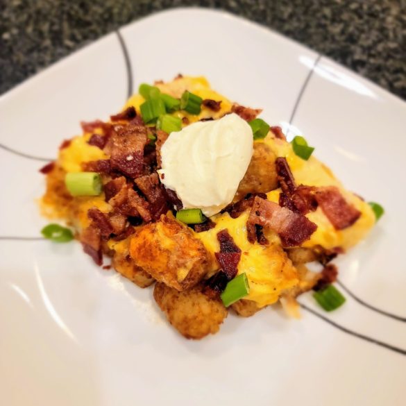 Loaded Baked Potater-tot Casserole