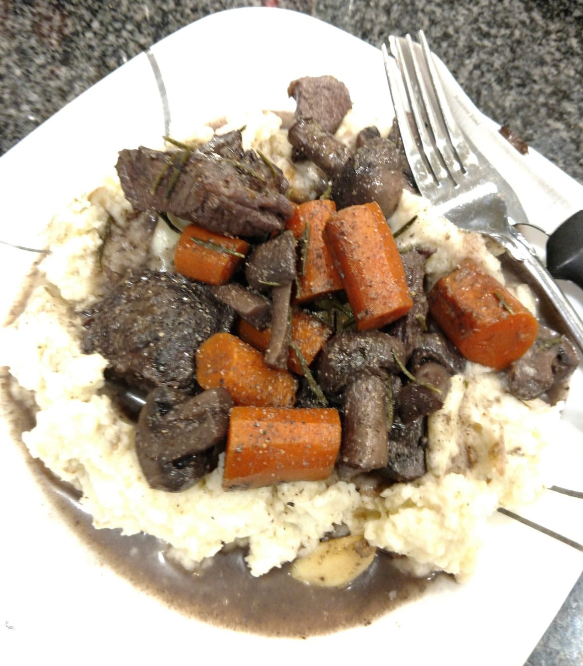 Wine Braised Short Ribs and Veggies