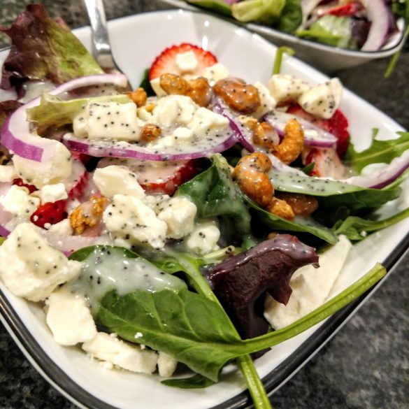 Berry Crunch Salad with Poppy Seed Dressing