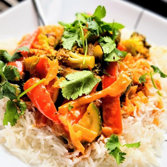weeknight vegetarian thai red curry